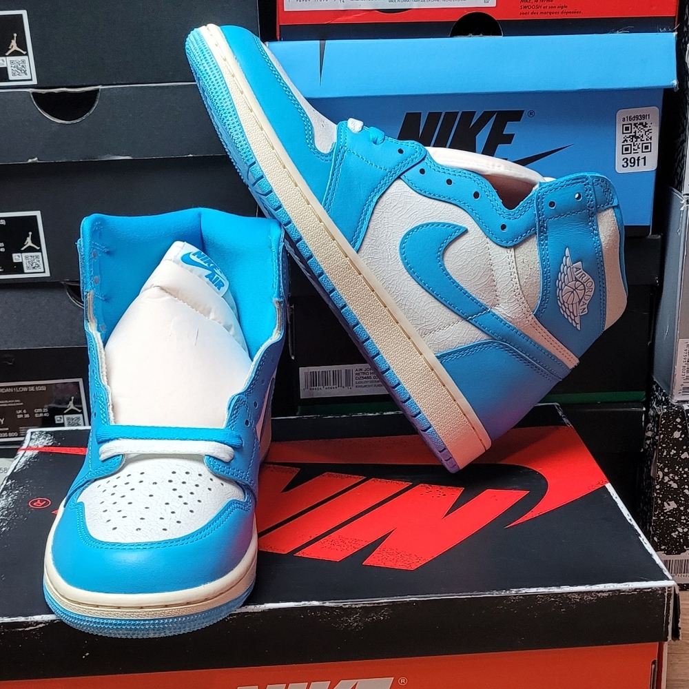 Air Nike Jordan Retro 1s Blue/white Size 9